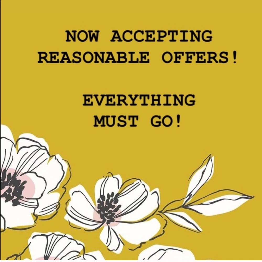 Accepting All Reasonable Offers! 💛